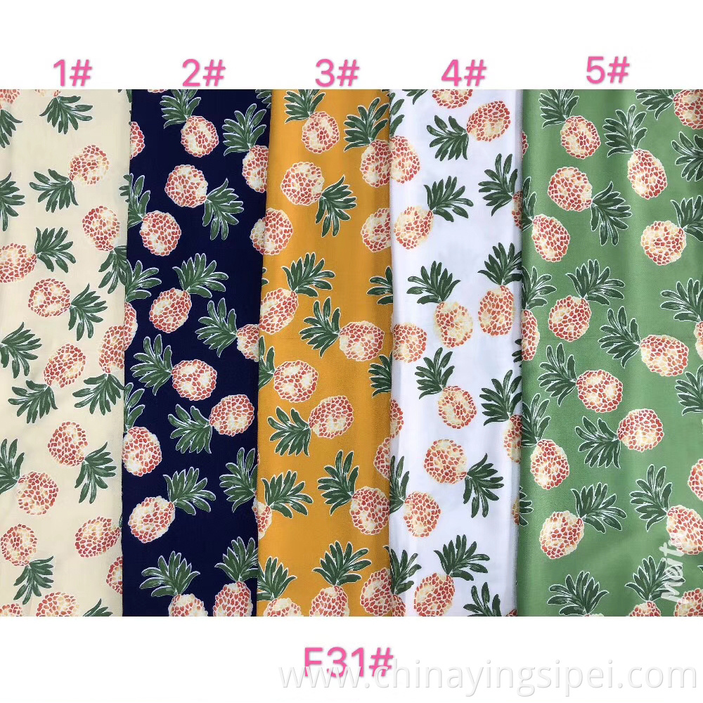 Professional Custom Twill Printed Floral Fabric 100% RAYON